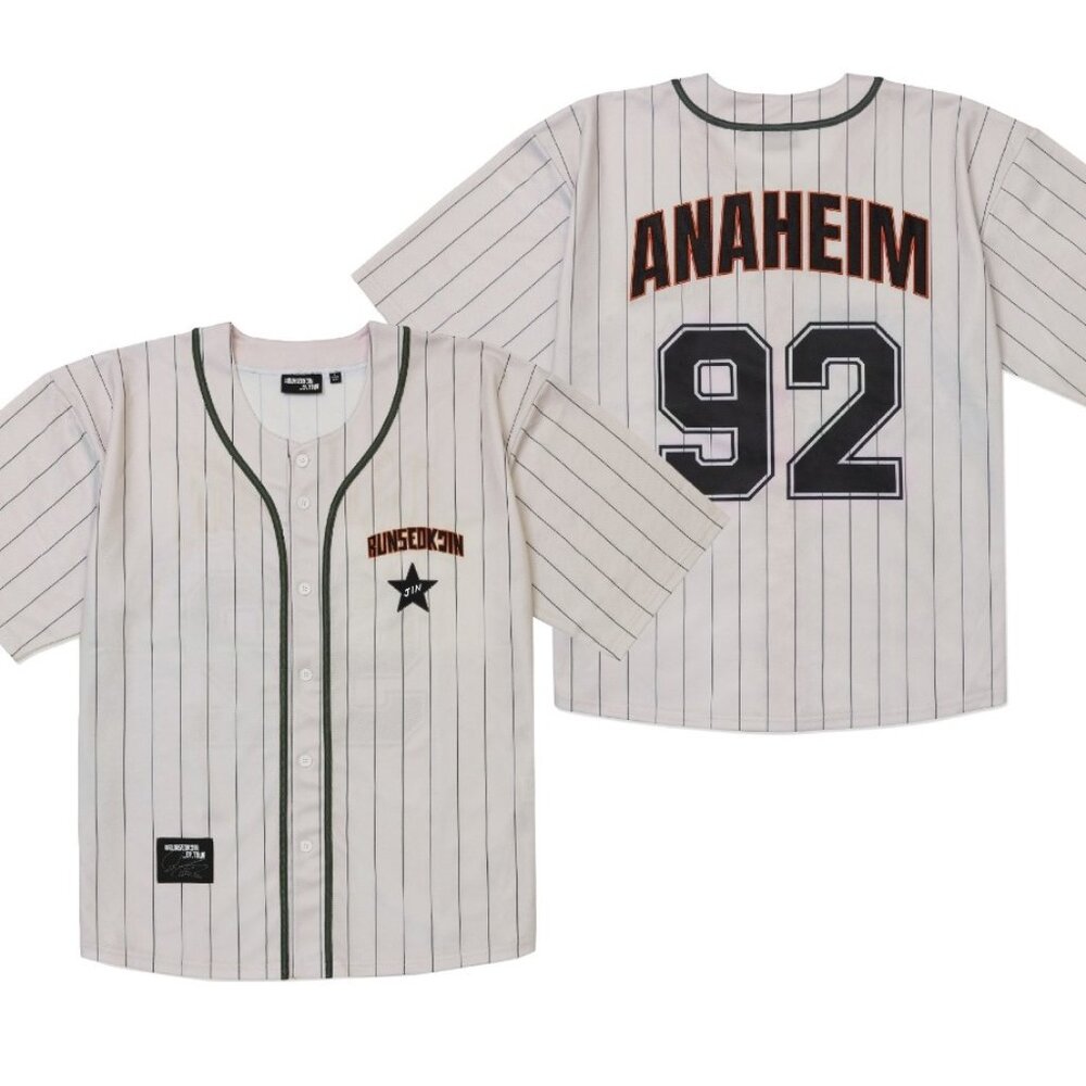 BTS JIN Run Seokjin Tour Anaheim Jersey
